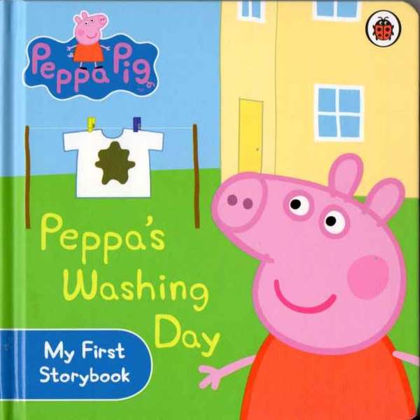 Peppa's Washing Day. Книга + Аудиозапись.Книжка про Пеппу и ее семью. Пеппа больше всего любит прыгать по лужам и конечно одежда после этого грязнится. Пеппа хорошая свинка и помогает маме. В этой книжке она постирала свое красное платье и папину футбольную форму. А что было дальше вы узнаете из