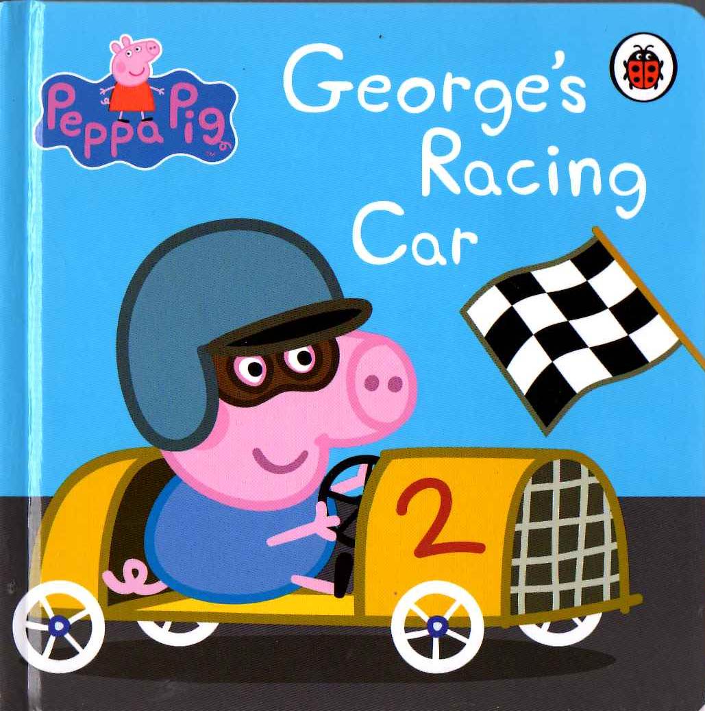 George’s Racing Car. Peppa Pig.Пеппа, Джордж и дедушка Свин смотрели гонки по телевизору. Но в такой чудесный день лучше гулять на улице, и дедушка решил построить гоночную машину для Джорджа. Что было дальше, Вы узнаете из книги.<br><br>
Крупный шрифт. 1-2 предложения на страницу. Яр