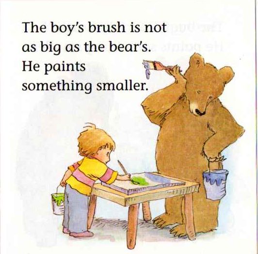 A Bug, a Bear, and a Boy Paint a Picture.  + !
